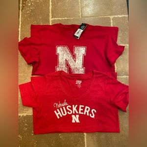 Nebraska Short Sleeve Tee Shirts Size XL. Selling as a set.